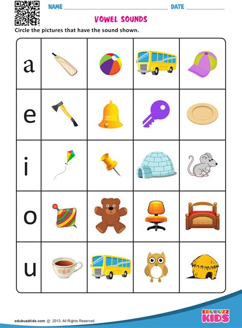 Vowel Sounds Worksheets For Preschool And Kindergarten Help Vowels