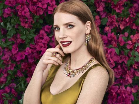 Jessica Chastain Dazzles In Piaget Jewellery Duty Free Hunter