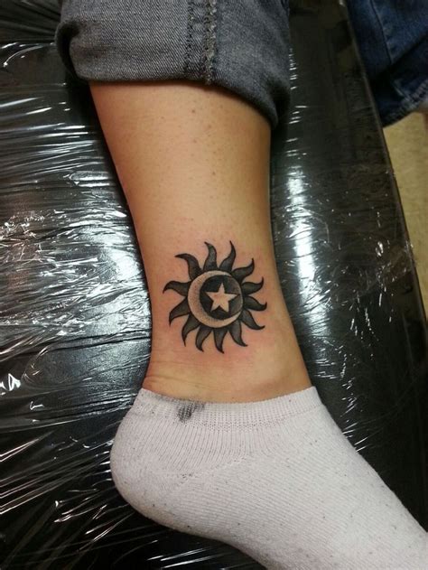 31 Moon And Stars Tattoos With Symbolic Meanings TattoosWin Sun