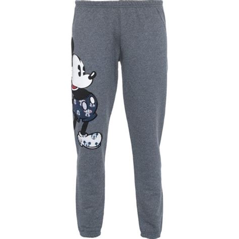 Paul And Joe Sister X Disney Lepote Denim Blue Sweatpants With Mickey