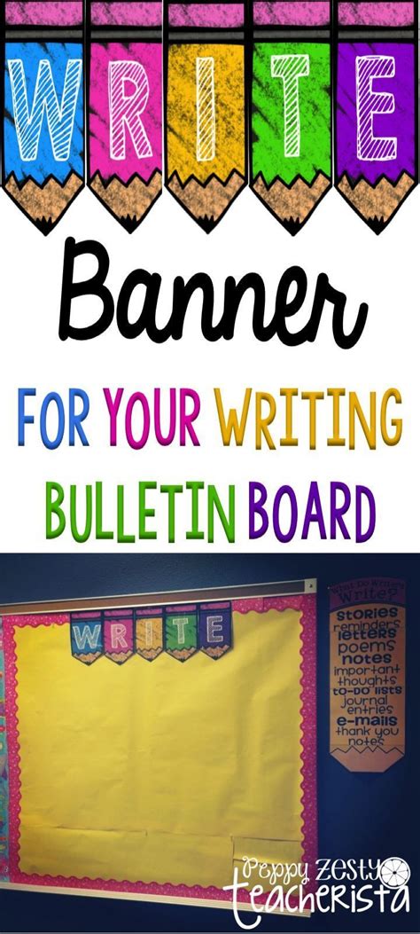 Free Write Banner For Your Bulletin Board Works With All Color Schemes