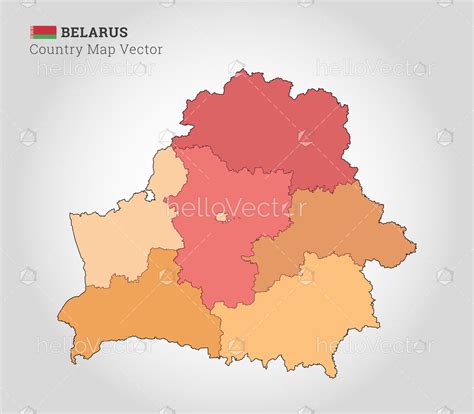 Belarus Colorful Map Vector Illustration Download Graphics And Vectors
