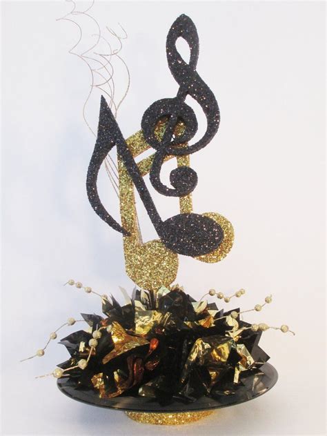 Musical Notes On Record Centerpiece Music Centerpieces Diy Party