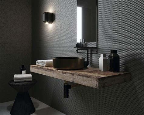 Top 60 Best Black Bathroom Ideas Dark Interior Designs