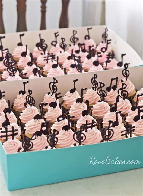 Piano Music Note Cupcakes Rose Bakes