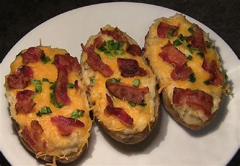 Add 1/2 cup grated cheese to potato mixture before refilling. Twice Baked Potatoes - Philly Jay Cooking | Twice baked ...