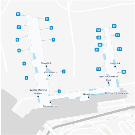 Melbourne Airport Terminal 1 Map And Guide