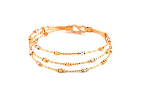 The simplicity of these bracelets can make any ensemble look even more attractive. Ladies Kada Gold Bracelet(LKBR/0223) - Women - Bracelets ...