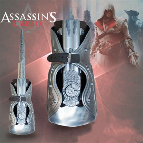 Assassin S Creed Ezio Hidden Blade Auditore Gauntlet Replica Cosplay