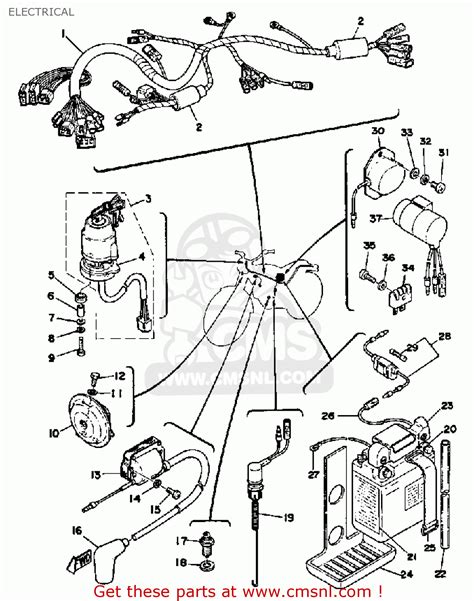 Does it look good to you? Yamaha Xt500 1976 Dual Purpose Usa Electrical - schematic partsfiche