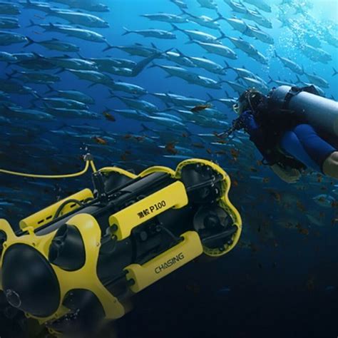 Chasing M2 P100 Rov 100m Underwater Drone Rescue Robot With 4k Eis Uhd