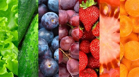 Descubre qué te aporta cada fruta y verdura según su color