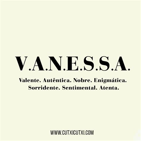Significado Do Nome Vanessa Origem Personalidade Off
