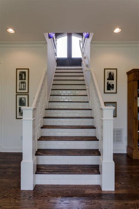 Heres A View Of The Staircase Leading To The Lower Level From The