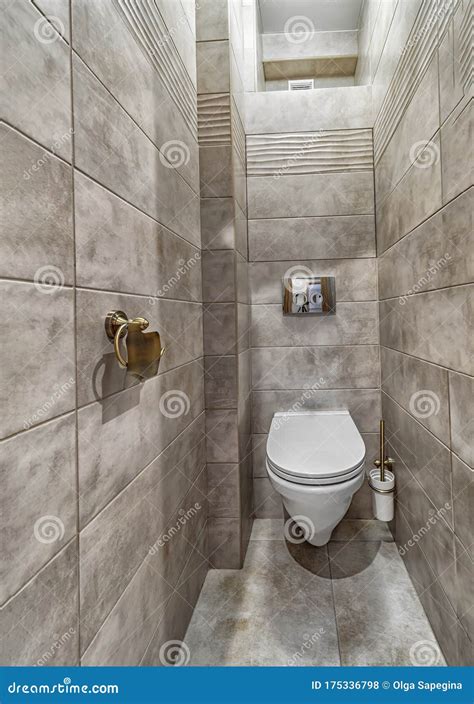 Toilet Bowl In The Toilet Room Modern Design Stock Photo Image Of Hygiene Indoor