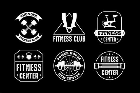 Fitness Badge And Logo Good For Print Design 656792 Vector Art At Vecteezy