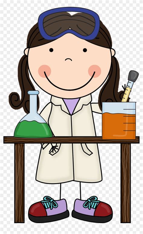 Science Project Clip Art Girl Scientist Clipart Free Transparent