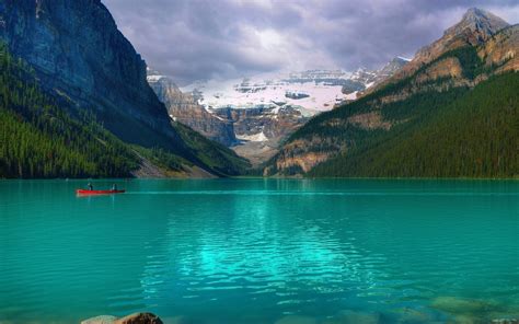 Emerald Lake Louise Canada Wallpaper Nature And Landscape Wallpaper