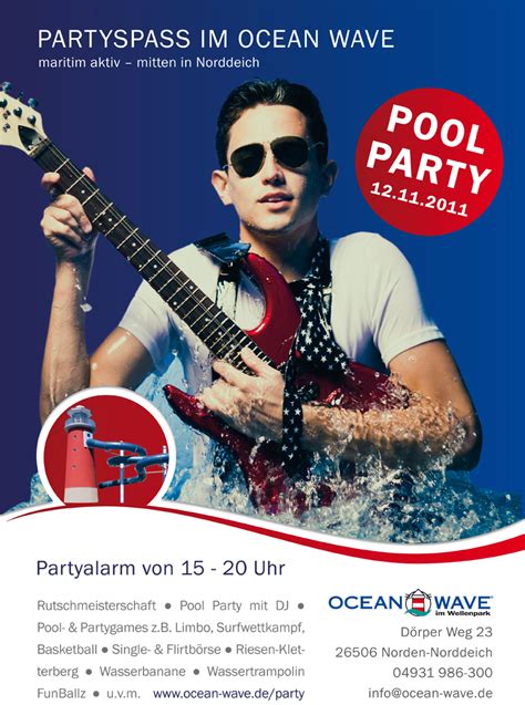 Pool Party Im Erlebnisbad Ocean Wave
