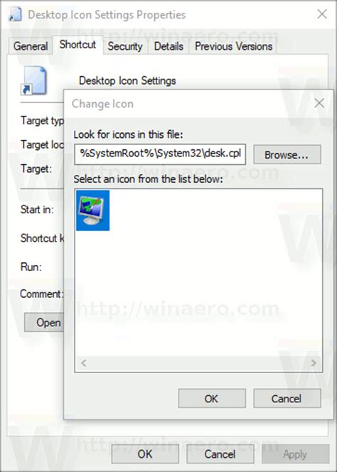 Create Desktop Icon Settings Shortcut In Windows 10 Winaero