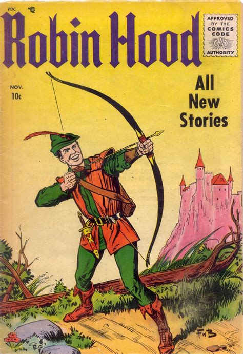 Old Fashioned Comics Robin Hood The Adventures Of Robin Hood Magazine Enterprises