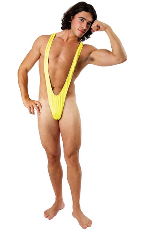 Borat Mankini Thong Swimsuit Luminous Yellow Uk Free Nude Porn Photos