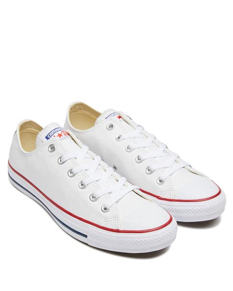 Converse Womens Chuck Taylor All Star Leather Shoe White Surfstitch