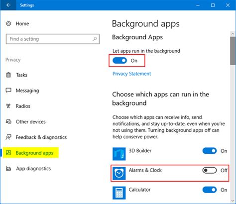 Turn Off Background Apps In Windows 10 Password Recovery