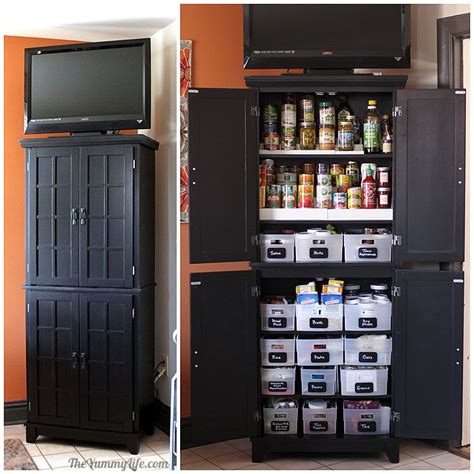 So i headed to the most inspirational place on the web…. Instant DIY Pantry Cabinet - Get organized with this easy ...