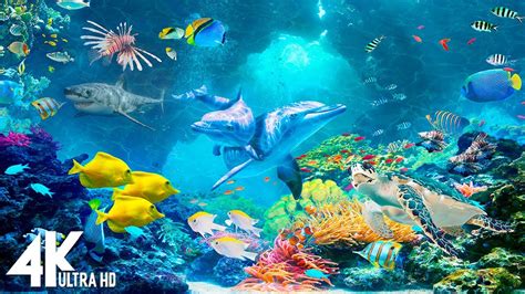 4k Ocean The Life Of Colorful Sea Creatures With Great Relaxing Music