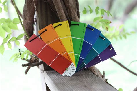 Paint Sample Rainbow Fan I Can Teach My Child