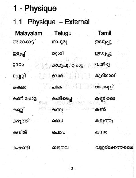 Common Mans Multilingual Dictionary Malayalam Telugu Tamil Kannada Tulu English Exotic