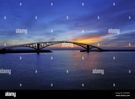 Scenic Shot Of Xiying Rainbow Bridge Penghu County Stock Photo Alamy