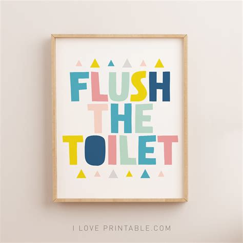 Free Printable Flush The Toilet Signs Printable Templates