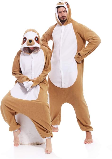 Adult Sloth Onesies Pajamas Cosplay Animal Homewear