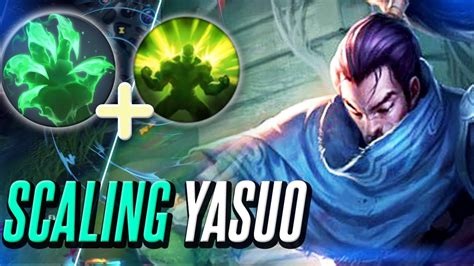 Scaling Yasuo Mid Gameplay Build And Runes Youtube