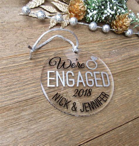 Engagement Ornament Were Engaged Ornament First Etsy Engagement