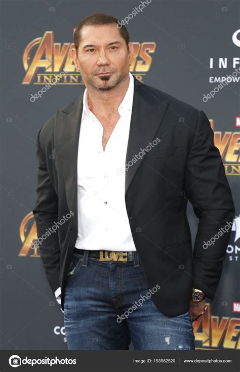 Actor Dave Bautista Estreno Disney Marvel S Avengers Infinity War