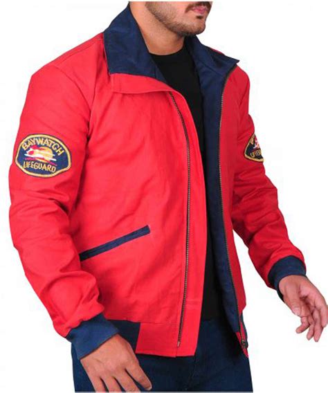 David Hasselhoff Baywatch Jacket Mitch Buchannon Red Jacket Jackets