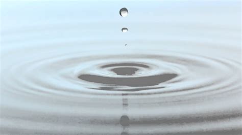 Slow Motion Rippling Water Droplets Youtube