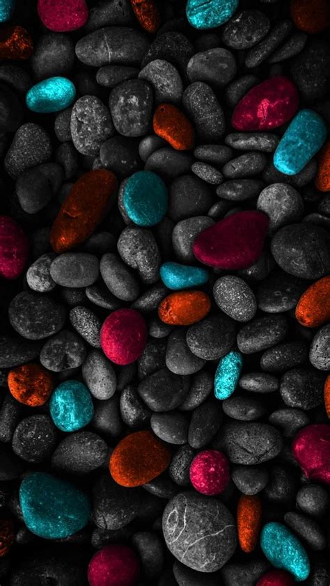Colorful Pebbles Stones Iphone Wallpapers Iphone Wallpapers