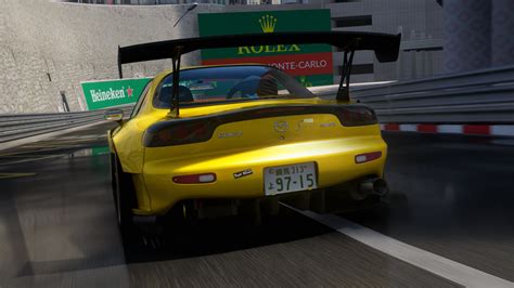 Mazda RX 7 FD3S FEED Afflux GT3 Yellow Initial D Inspired Skin