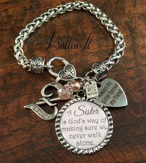 Sister Bracelet Personalized Jewelry Sister T Sister Etsy