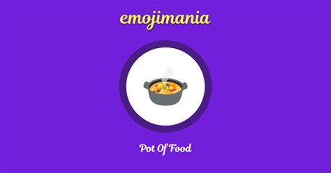 🍲 Pot Of Food Emoji Copy And Paste Emojimania