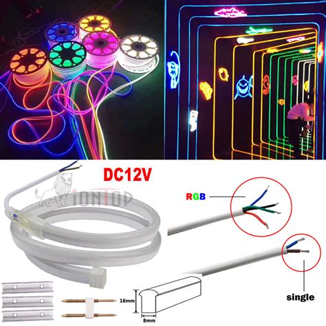 Dc12v Smd2835 Flexible Led Strip Waterproof Neon Lights Silicone Tube 1