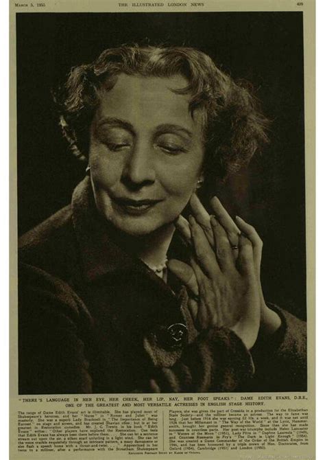 Dame Edith Evans The Founder Of The Streatham Shakespeare Players