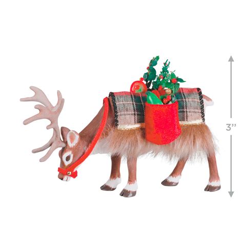 2022 father christmas reindeer hallmark christmas ornament hooked on hallmark ornaments