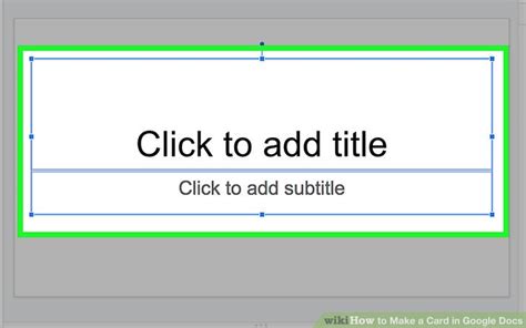 From there, you can click and open it with google docs to start. How to Make a Card in Google Docs (with Pictures) - wikiHow