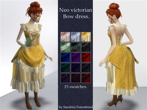 The Sims Resource Neo Victorian Bow Dress