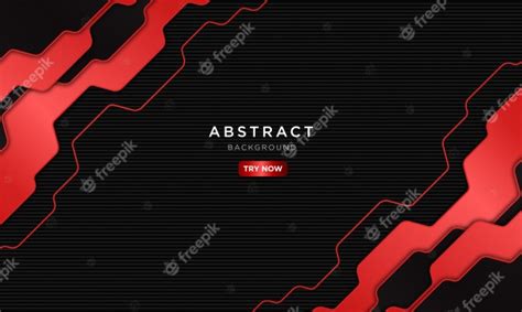 Premium Vector Abstract Dark Red Technology Background With